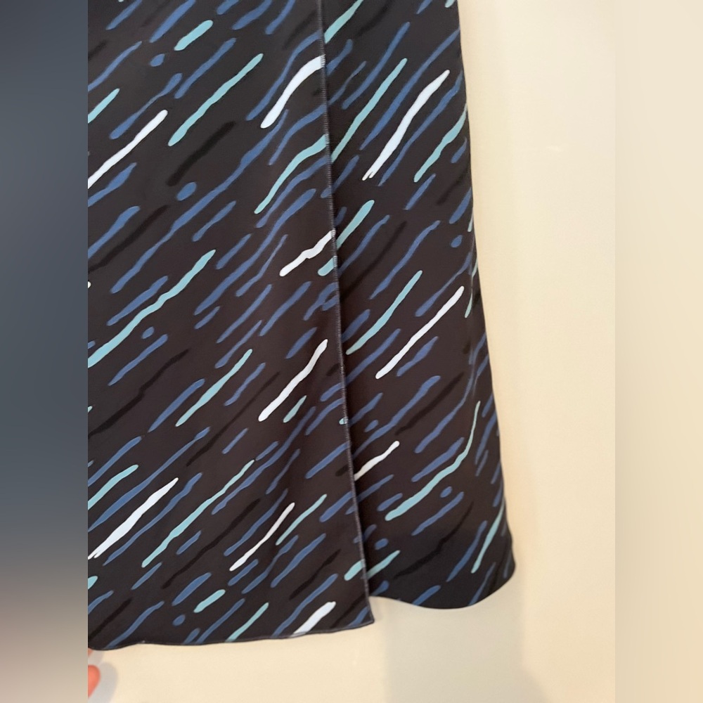 Kenneth Cole Geometric Mock Wrap Skirt - Size Large β¨π€ - Picture 5 of 8